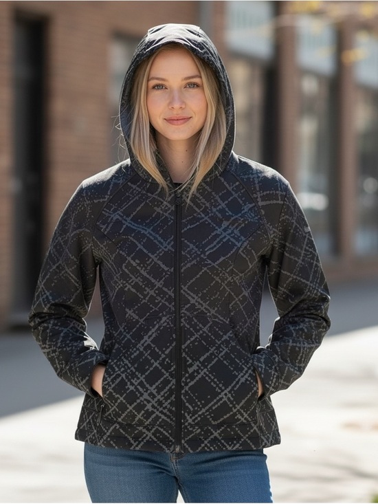 Columbia Jackets & Blazers - COLUMBIA Women’s Medium Black White Softshell Jacket